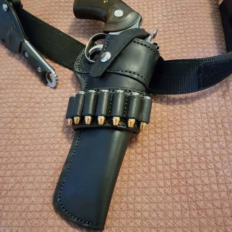 Retro Old West Revolver, Medieval Western Cosplay Gun Protective Case for Costume Props
