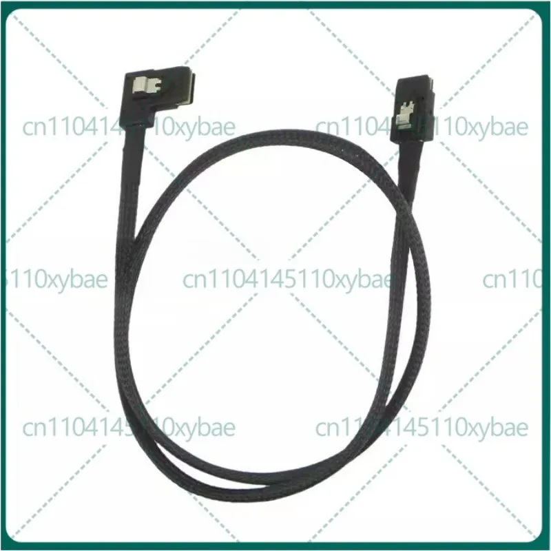 New For Mini SAS Line L-Type 36P Right Angle Side Elbow SFF8087-8087 Backplane Array Card Data Cable 80cm