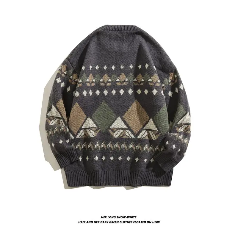 

Мужской свободный вязаный свитер Thiened, осень-зима, повседневный Sle Street Faion Lazy Sle, бренд High Street, универсальный свободный крой