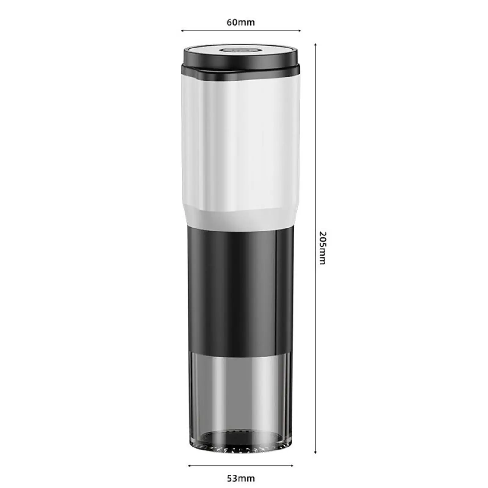 Portable Coffee Bean Grinder Ground Coffee Machine Professional Visible Powder Bin Spice Grinder for Office Coffee Lover Gift