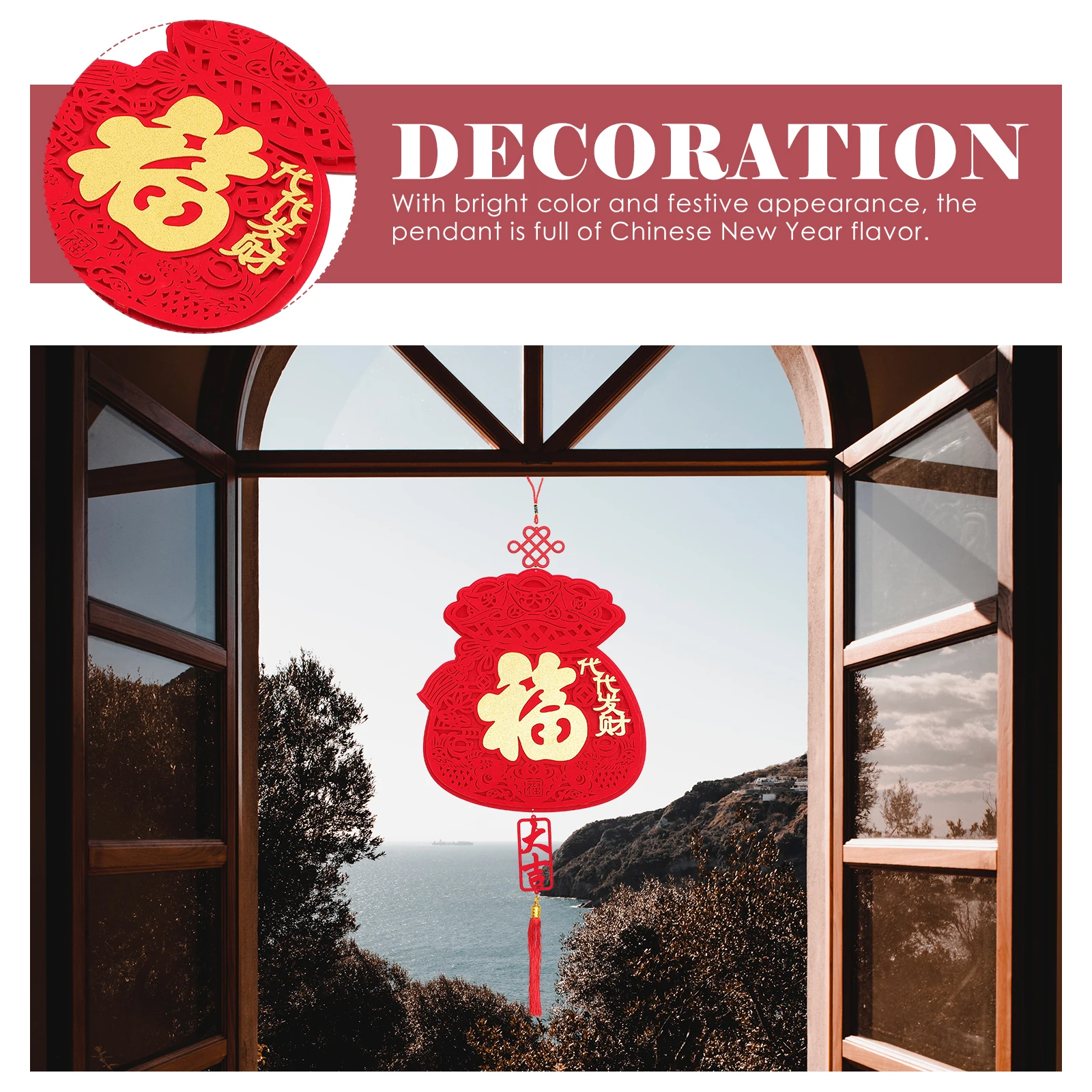 

Fu Character Pendant Spring Festival Supplies Decoration Chinese Traditional Decorations New Year Hanging Ornament Style