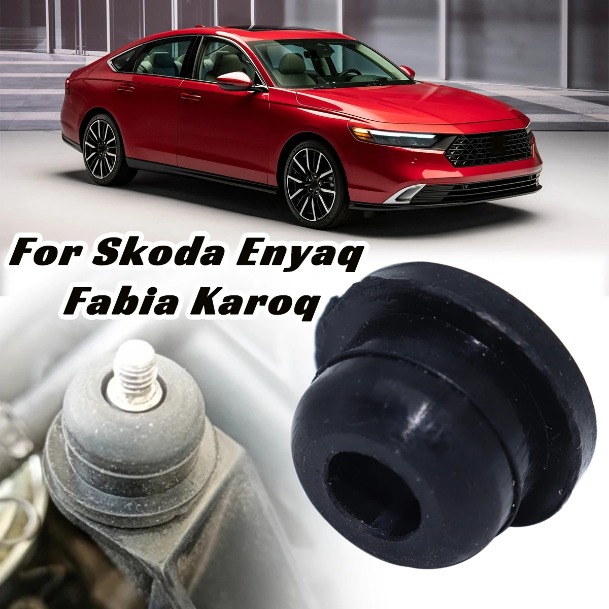 อะไหล่เครื่องซักผ้าปั๊มตราสำหรับ Skoda enyaq Fabia karoq ปะเก็นฝาครอบอ่างน้ำกระจกหน้ารถ