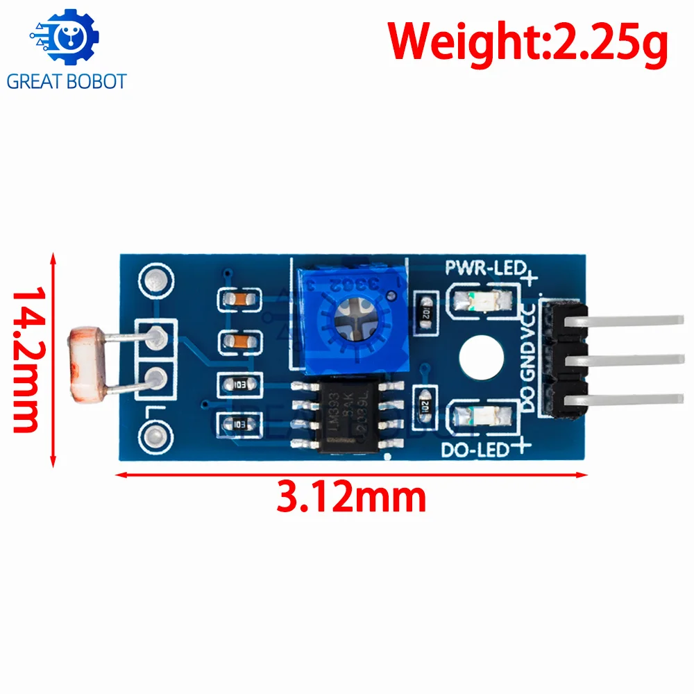 BS Photosensitive brightness resistance sensor module Light intensity detect New For Arduino