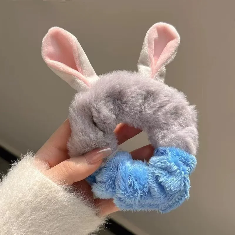 Zootopia 2 رباط شعر قطيفة جوديث لافيرن هوبس آذان كبيرة كارتون إكسسوارات الشعر نيك وايلد حبل الشعر لطيف جرلي القلب