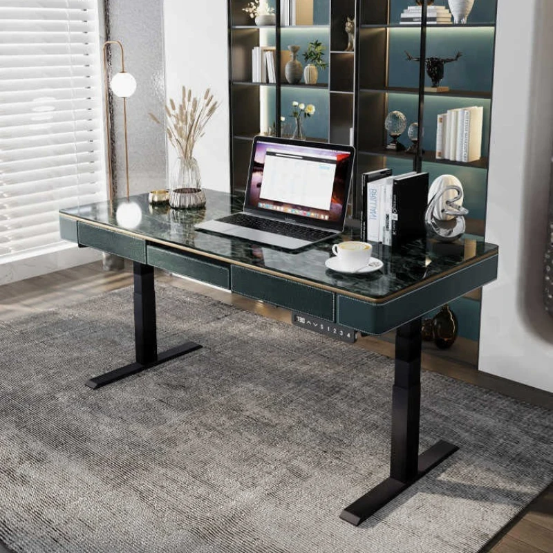 

Slate Electric Lifting Table Desktop Bedroom Office Computer Desk Adjustable