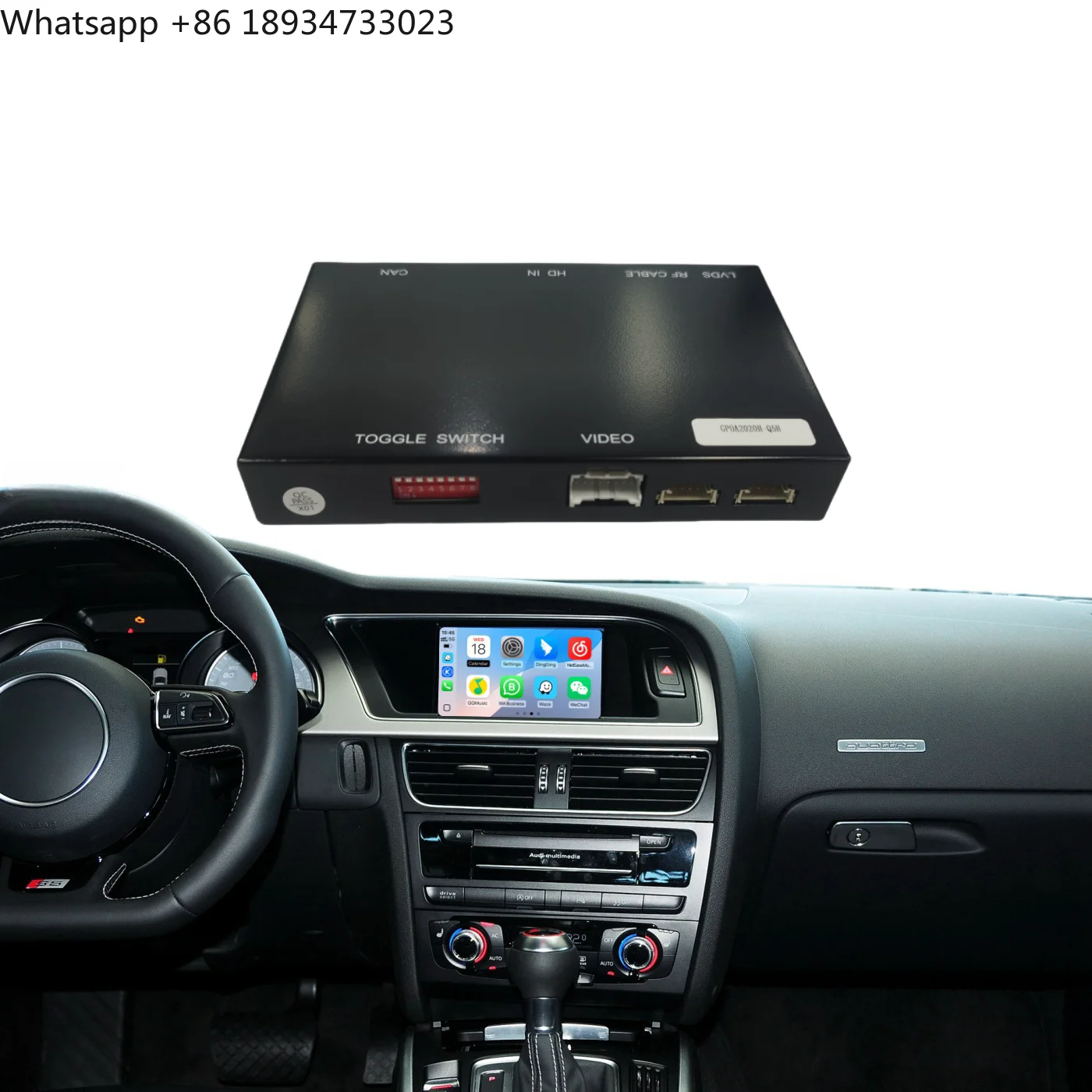 Android Auto Carplay Car Radio GPS USB for AUDI Q3 2014-2018 6.3-inch Screen With Autolink AirPlay Youtube Reverse Function