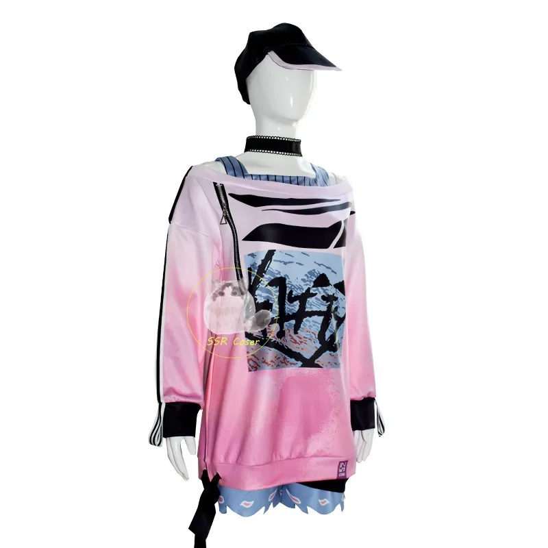 Anime Akiyama Mizuki Costume Cosplay Progetto Sekai Palcoscenico colorato! Parrucca Akiyama Mizuki uniforme carina Gioco di ruolo per ragazza di Halloween