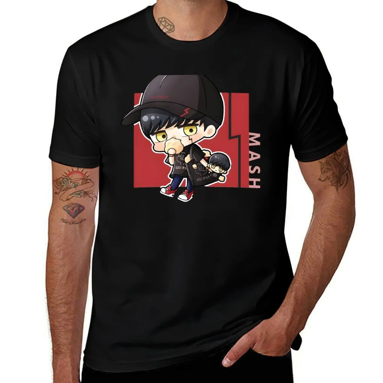 Mash burnedead T-Shirt Big and Tall Gym T-Shirt