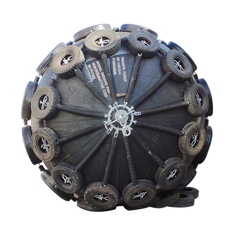 50 Kpa Marine Rubber Fenders Floating Pneumatic Boat Accessories for Pier and Ship Made of Natural Rubber