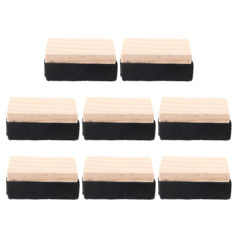 8 قطعة محايات السبورة الخشبية المحمولة الطباشير ممحاة الأنظف للفصول الدراسية مكتب المدرسة استخدام ورأى ممحاة السبورة الأنظف