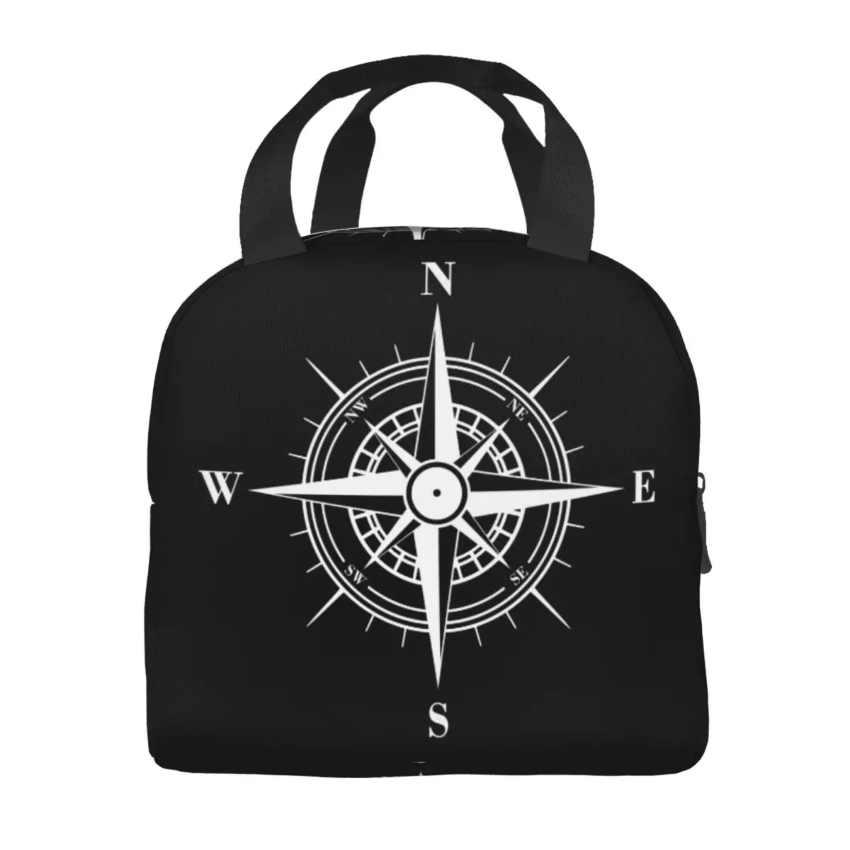 Nautical Sailing Compass Waterproof Oxford Portable Thermal Lunch Bags Box Picnic Food Bag Multifunction