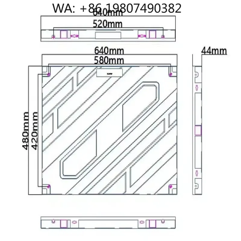 

Premium P2 Indoor Conventional LED Display Full Color High Stability Screen For Indoor Fixed Commercial Advertising
