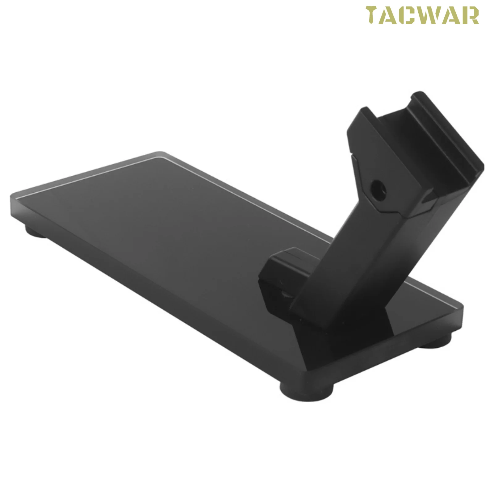

Rail Type Pistol Display Stand, ABS Decorative Magazine Glass Base Pistol Stand for Tactical Hunting Airsoft Accessories