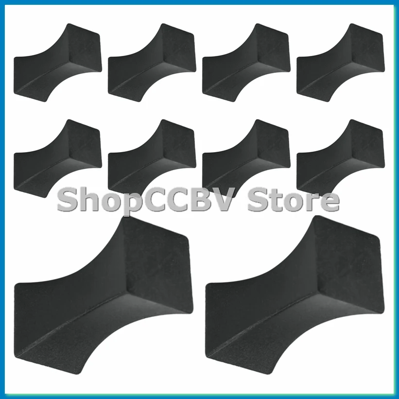 

10PCS Chopsticks Rest Little Chopsticks Stands Spoon Fork Holder Set Chopsticks Utensil Cutlery Stand Black-A50M