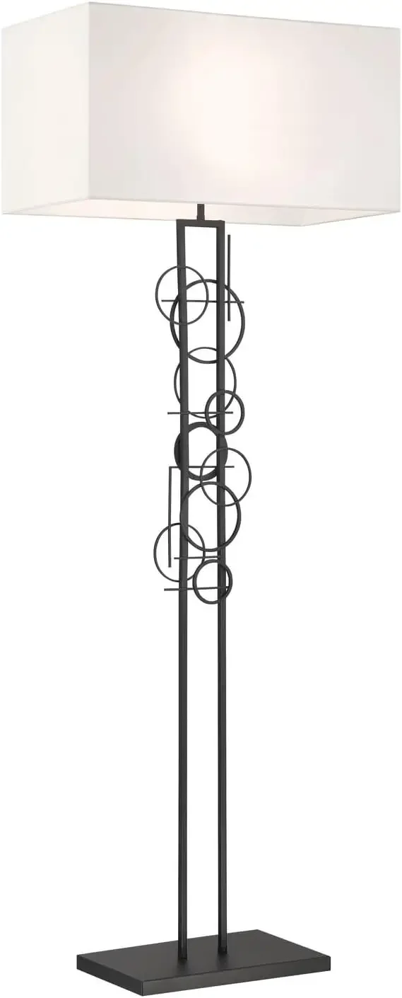 P5137-066 Tempo Two Light Floor Lamp, Sand Coal
