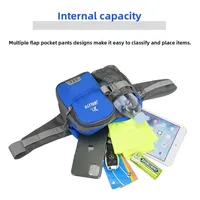 Running Bags Water-Resistant Adjustable Fanny Pack with Bottle Holder Multi-Pockets for Hiking Running Cycling Travel Outdoor