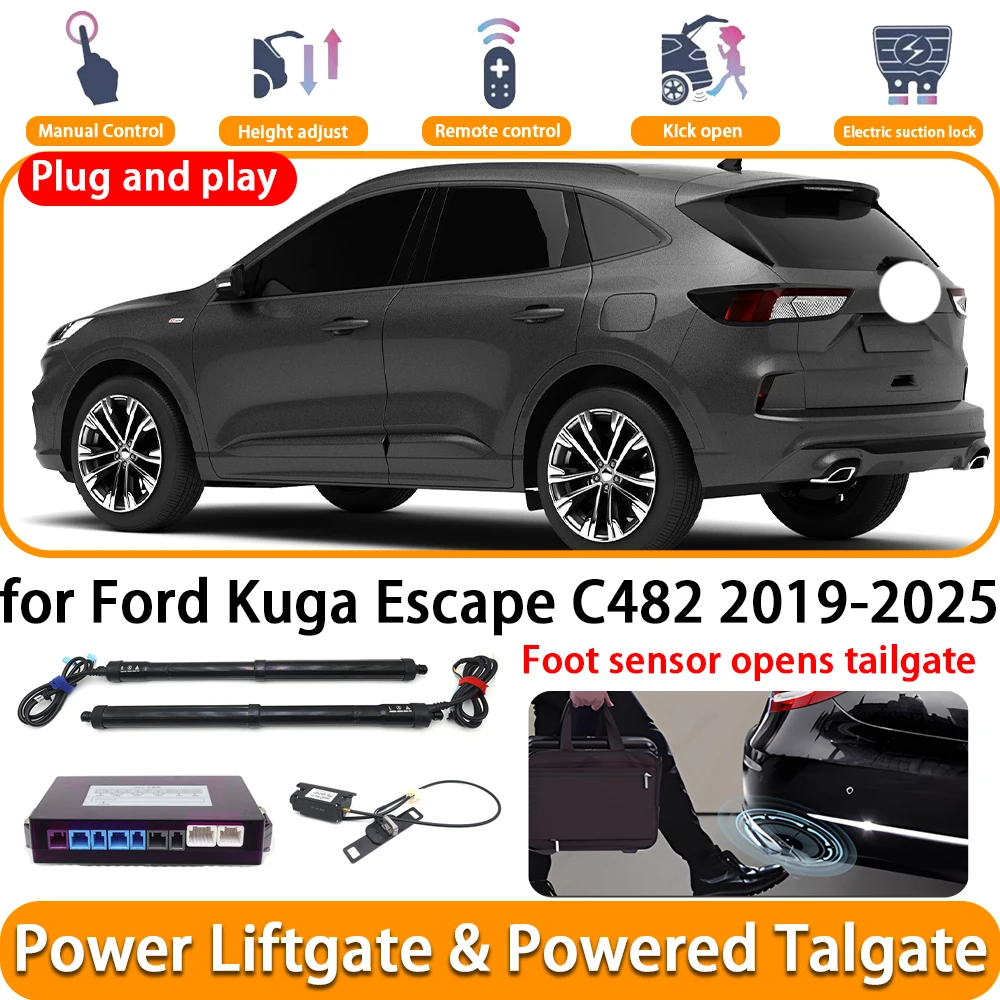 Für Ford Kuga Escape C482 2019-2025 OEM elektrische automatische angetriebene Heckklappe Power Heckklappensystem Plug-and-Play-Kofferraumlift-Kit