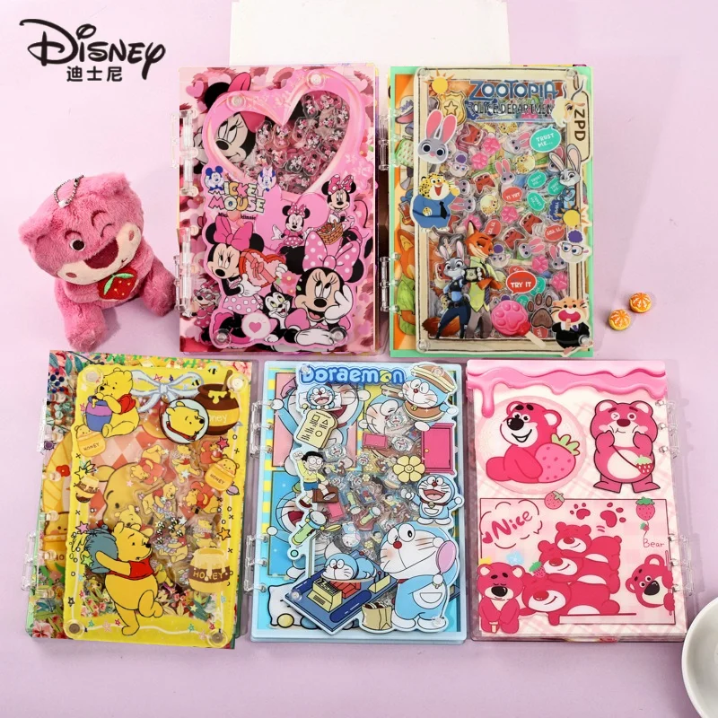 Cuaderno Acrílico con Diseño de Disney, Anime, Oso Fresa, Lotso, Zootopia, Mickey Mouse, Creativo, DIY, A5, A7