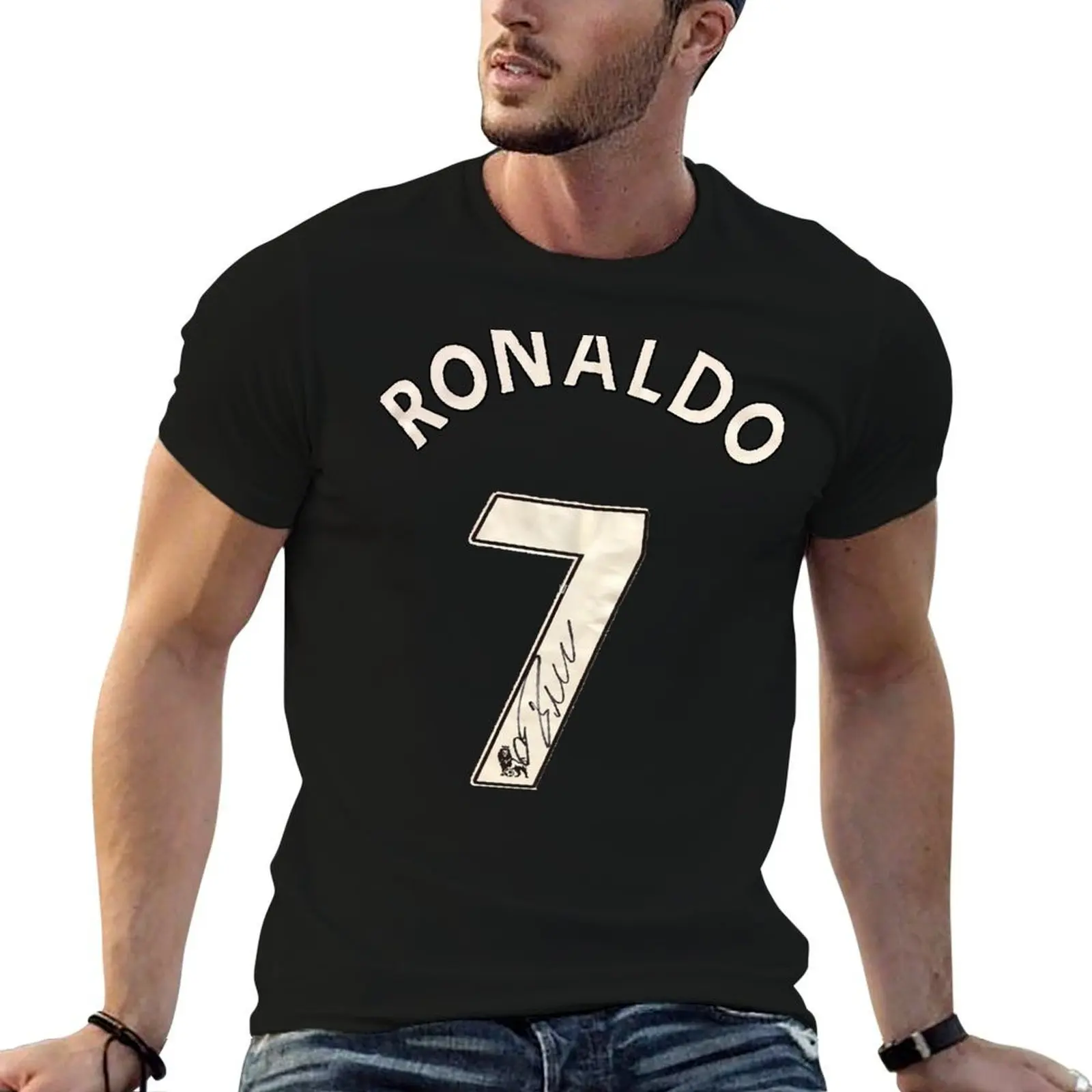 

CR7 Uniform with signature T-Shirt man t shirt cotton cotton t shirts man 100% mens graphic t shirts T-shirt
