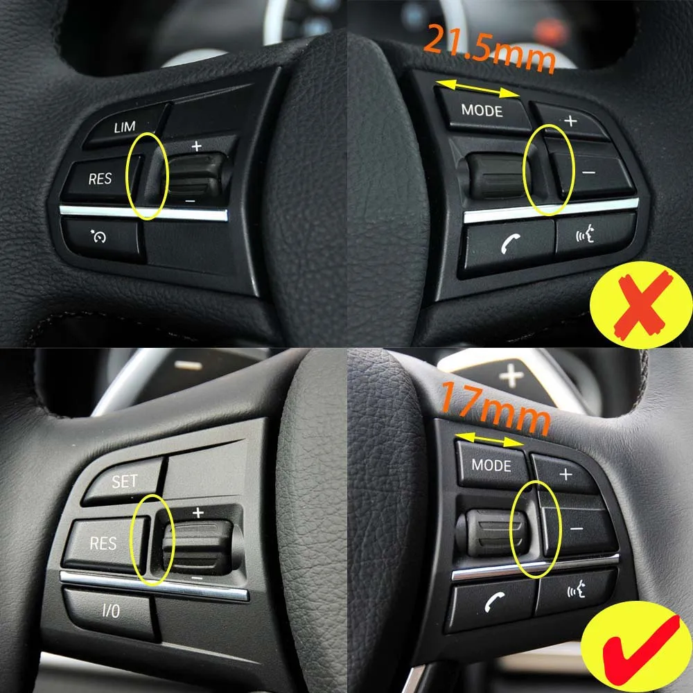 Steering Wheel Mode Control Switch Replacement Button Cover For BMW 1 2 3 4 5 6 7 X3 X4 X5 X6 Series F20 F30 F10 F11 F01 F15 F22