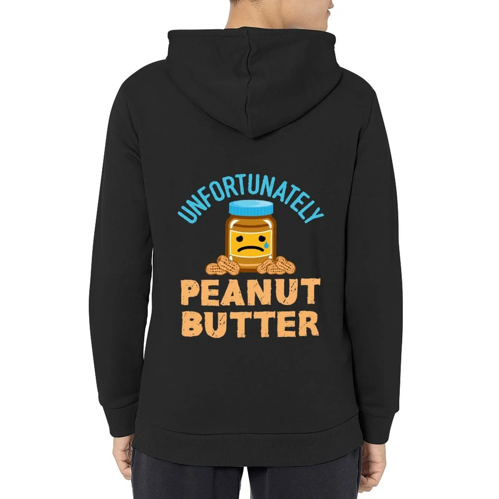 

Unfortunately Peanut Butter Helaas Pindakaas Hoodie autumn new products men's sweat-shirt set men wear graphic hoodies