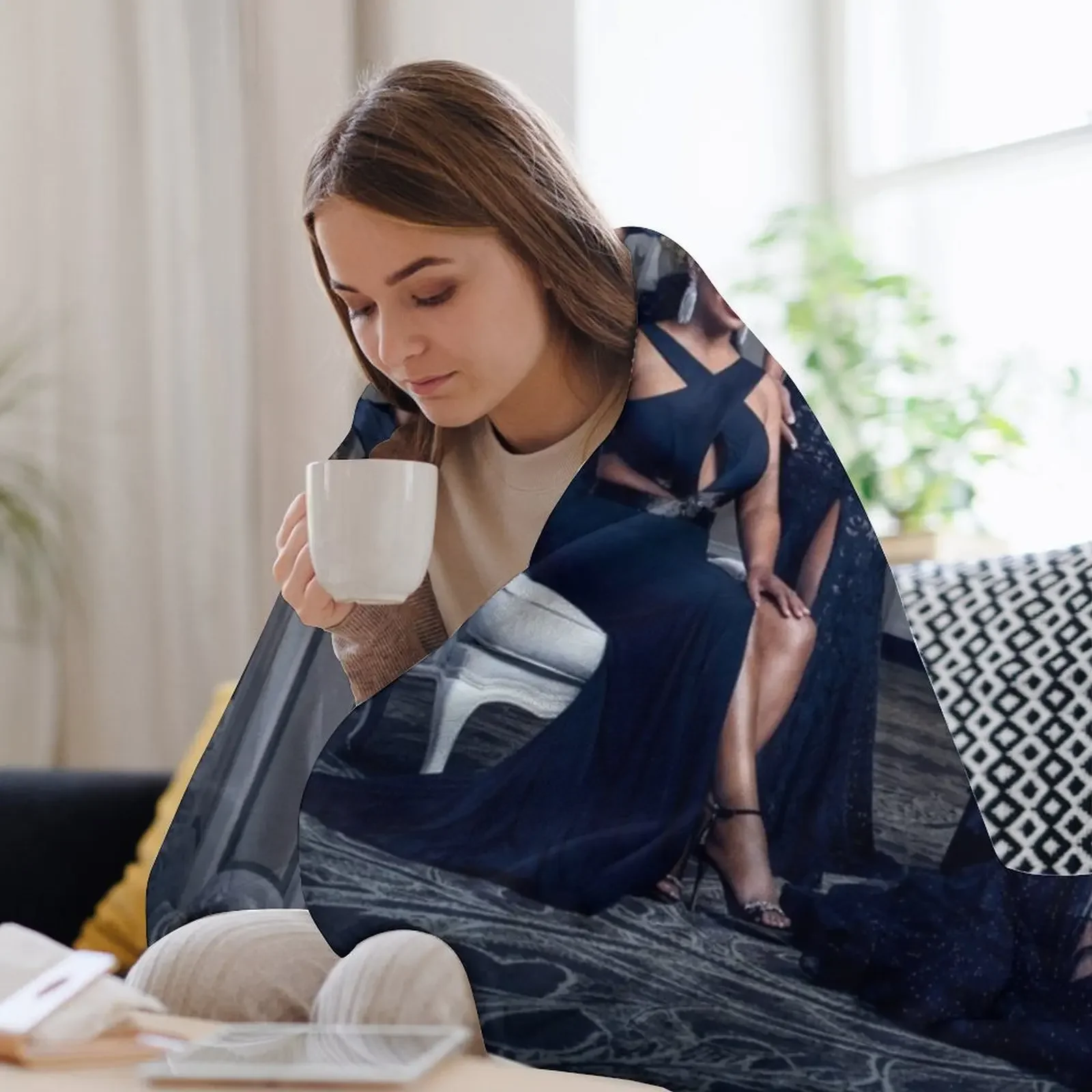 ربات البيوت الحقيقية في أتلانتا - الموسم 12، بطانية رمي مصبوبة، سرير مزخرف، ديكورات الشاطئ، بطانيات أريكة