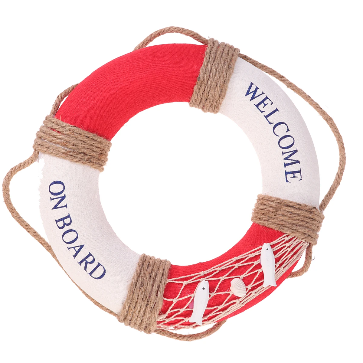 

Lifebuoy Decorations Welcome Wall Sign Beach Garden Wooden Nautical Themed Bathroom Mediterranean Seaside Party