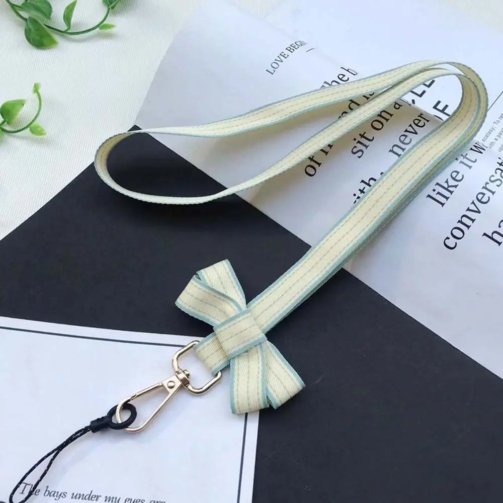 

Keys Holder Neckband Lanyard Bowknot ID Card Holder Lanyard Keychain Lanyard Straps Neck Strap Phone Lanyard