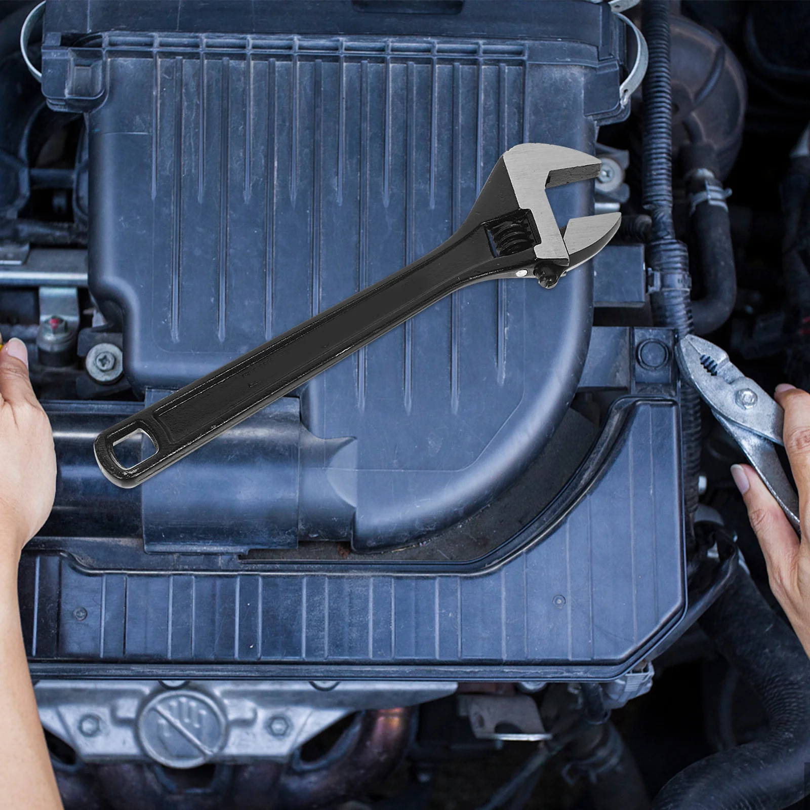 مفتاح ربط عالي التحمل قابل للتعديل بفتحة 30 مم مزورة من فولاذ الفاناديوم الكروم متعدد الوظائف مفتاح ذيل مدبب للسباكة