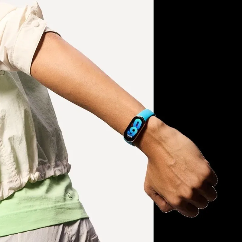 Correa de reloj de silicona + funda para xiaomi mi band 9, reloj inteligente oficial en sitios web, pulsera deportiva, correa xiaomi band 8 9