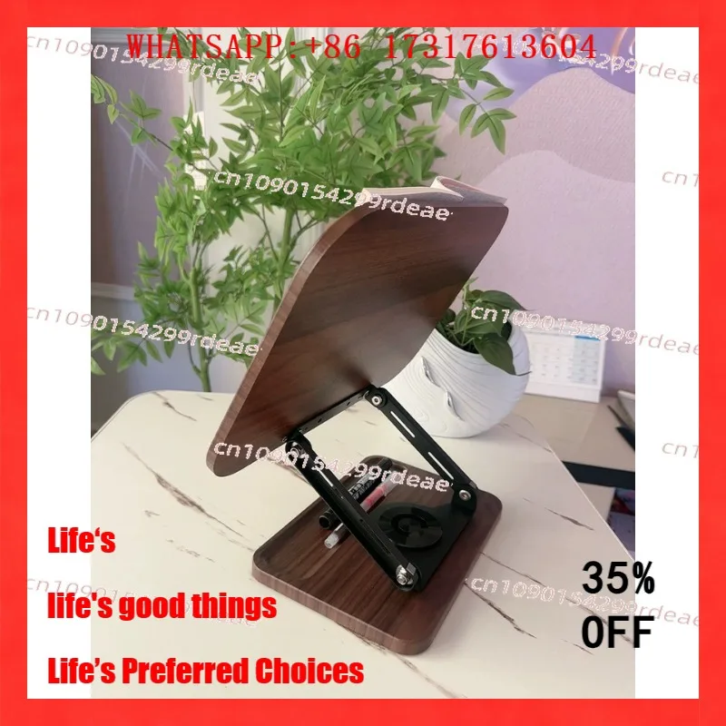 

Black Walnut Solid Wood Reading Stand Student Reading Height Increase Stand Painting Book IPad Tablet Notes Portable