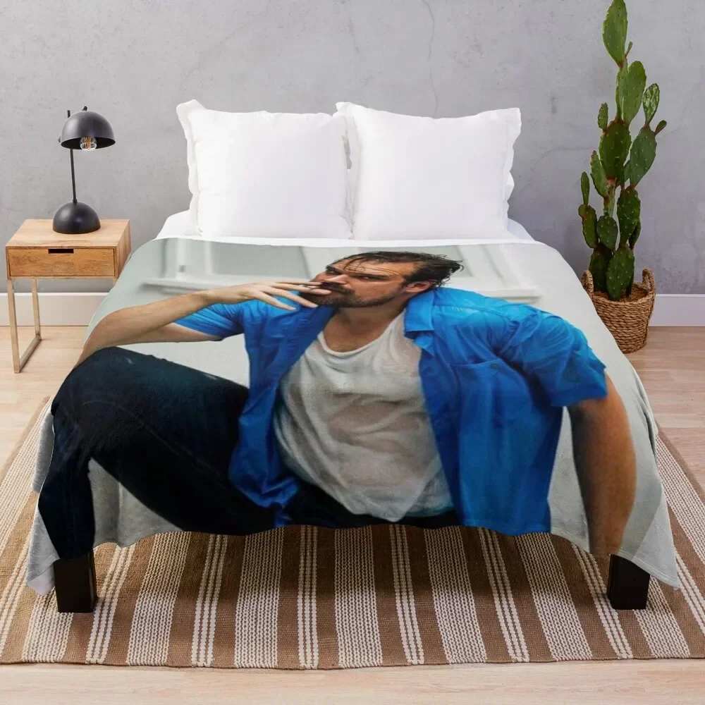 

BLUE D.HARBOUR Throw Blanket Cozy Microfiber Throw Blanket for Home Bedroom