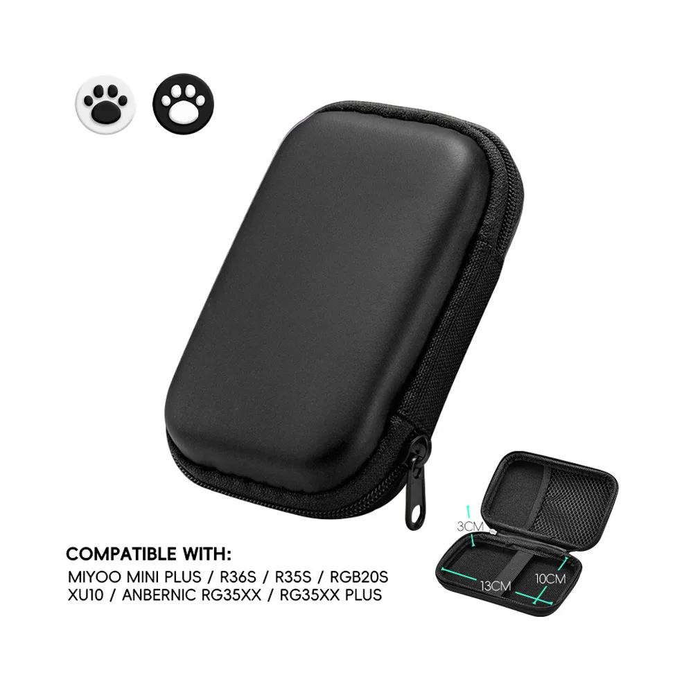 EVA 휴대용 하드 쉘 가방, 휴대용 미니 게임 콘솔 보호 가방, 보관 가방, 충격 방지 보호 케이스, R35S, R36S