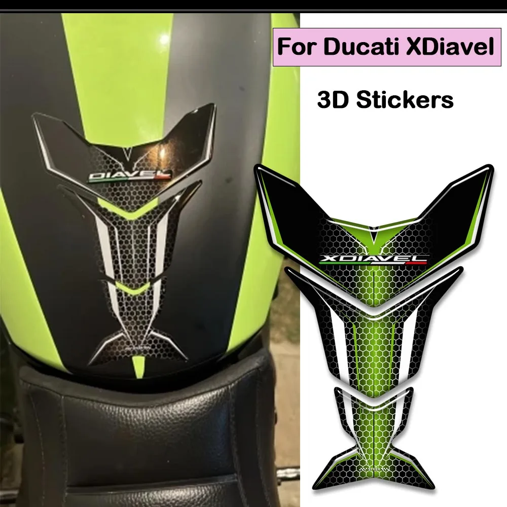 

For Ducati XDiavel S X Diavel Motorcycle Tank Pad Grips Gas Fuel Oil Kit Knee Fairing Fender 3D Stickers Decals Protector