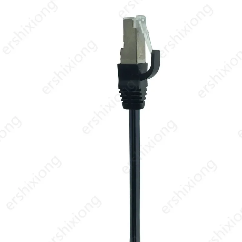 Lan Cable RJ45 Male to Female Extend Cord RJ45 Ethernet Cable Screw Panel Mount Left Right Angled 90 Degree UP&Down 0.3m 1ft