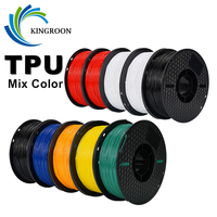 KINGROON Flexible TPU Filament 1.75mm, 5KG 10KG 3D Printing TPU Filament For 3D Printer, Soft 3D Plastic Material Non-Toxic