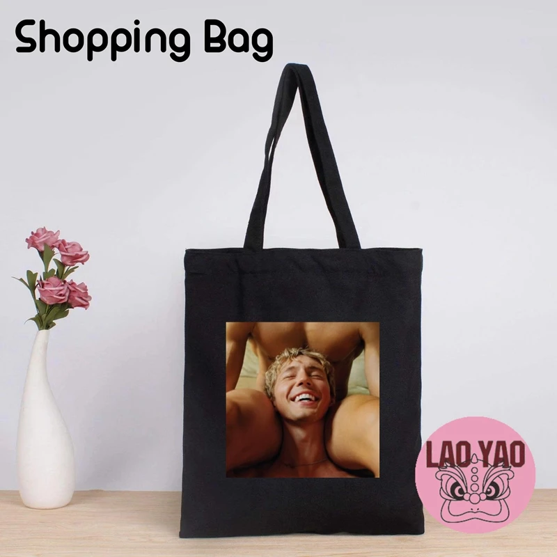 Girlfriend Gift Shopping Bag I Feel The Rush Troye Sivan Tote Bags for Women Totebag Shopper Aesthetic Cloth Canvas Special