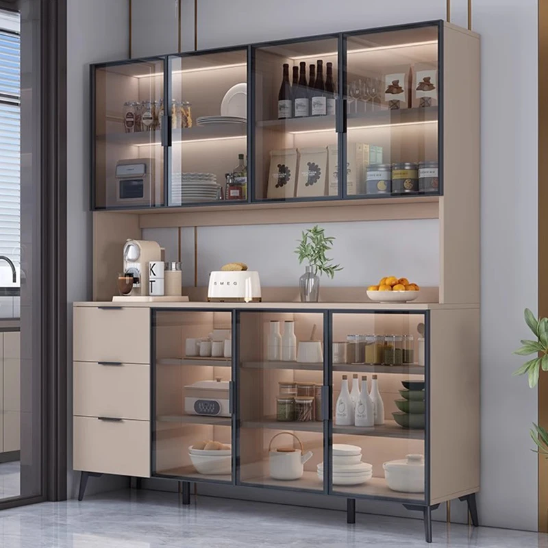 Partitions Designer Bar Cabinet Restaurant Kitchen Shelves Wine Cabinet Mobile Nordic Luxury Display Estante Trendy Furniture