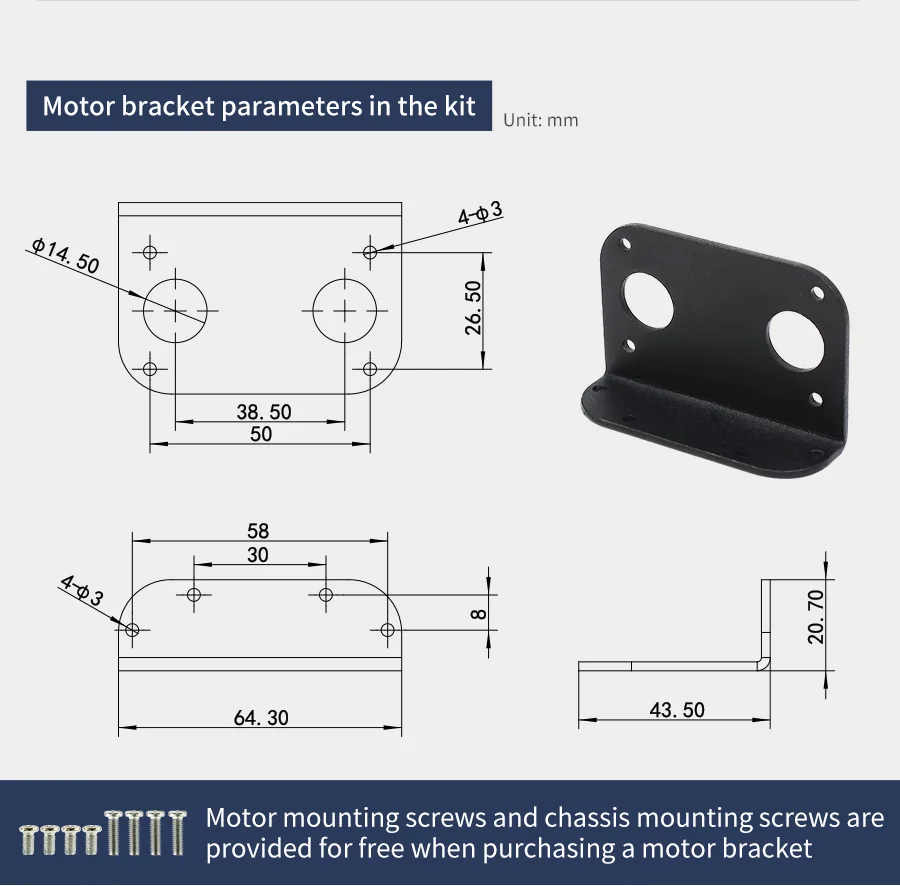 Yahboom DC-Untersetzungsmotor Hall-Encoder L-Typ mit Ganzmetallgetriebe Bessere magnetische Anti-Interferenz für Roboter-Auto-Chassis-Kit – Detail 16