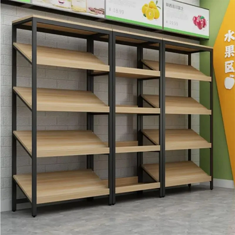 custom.Durable Supermarket Shelving Units, Space-Saving Retail Display Racks Food & Daily Supplies