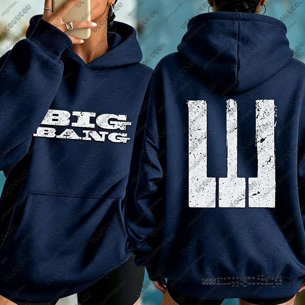 Kpop Big Bang 20th Anniversary World Concert Tour Hoodies For Women Fans' Peripheral Gifts Oversized Y2K Couple Sweatshirts