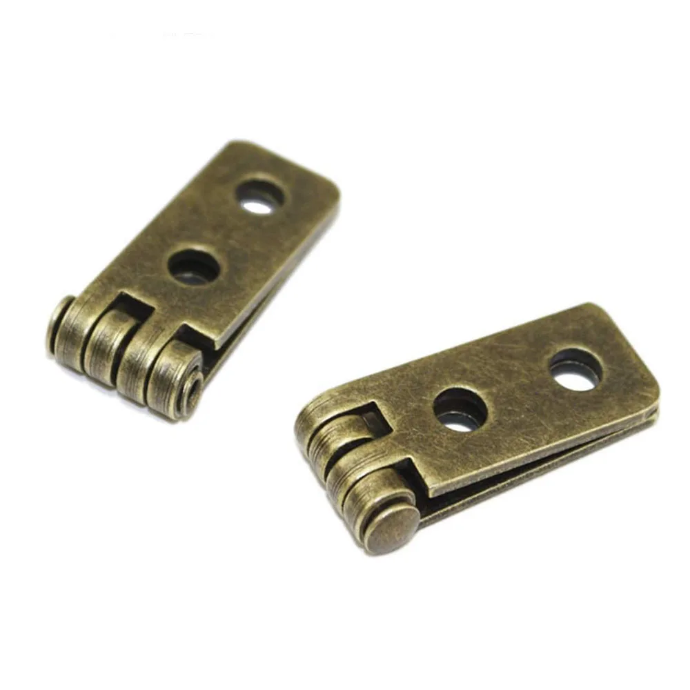 4Pcs Antique Bronze Folding Butt Hinges with Screws for Doors Windows Cabinet Wooden Boxes Jewelry Case Chest