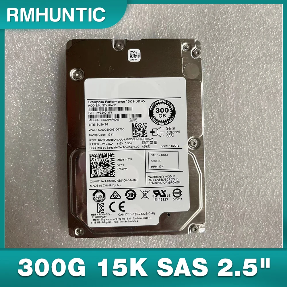 ST300MP0005 Server Festplatte 07FJW4 7FJW4 300G 15K SAS 2.5 "12Gb festplatte