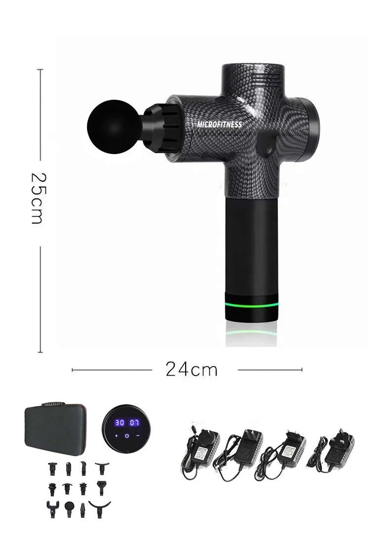 Massage Gun LCD Screen Message Gun Deep Tissue Booster High Quality Body Percussion Gun