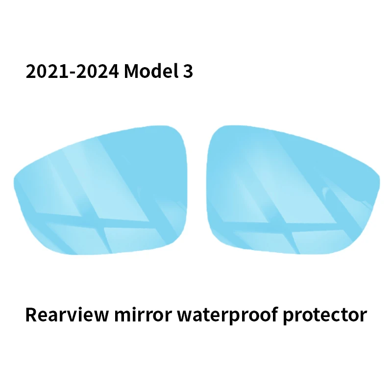 

for Tesla Model 3 2021-25 1 Pair Waterproof Anti Fog Large Vision Car Side Rearview Mirror Lens Protective Film Rainproof film