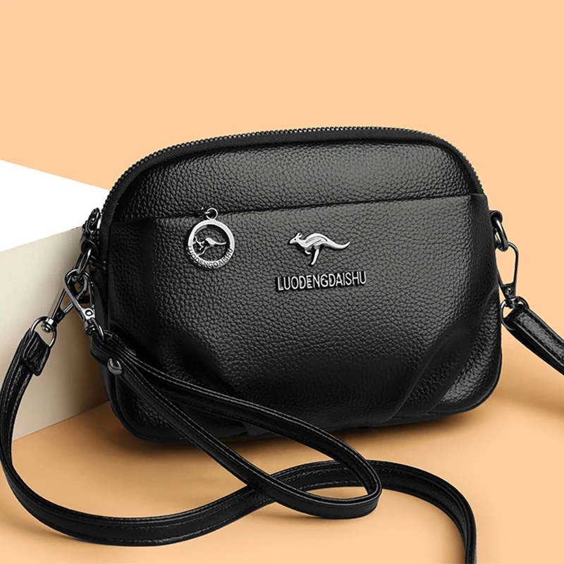 Faux PU Leather Crossbody Bags,Shoulder Purse with Adjustable Strap, Lightweight Casual Sling Handbag for Women Outing Shopping