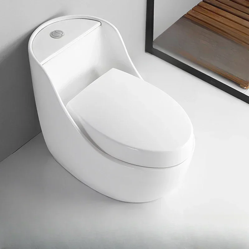 Squatting and sitting dual-purpose toilet integrated, capable of squatting and sitting. Household ceramic anti splash large pipe