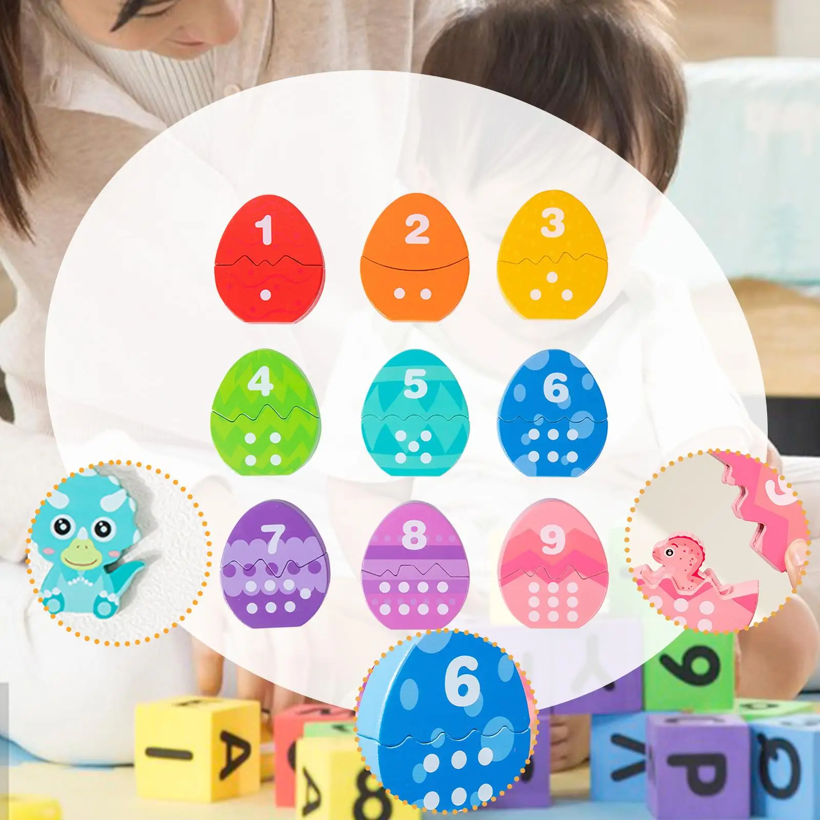 Kleurafstemming Spelblok Houten Educatief Speelgoed Voorschools Leren Cognitieve Ontwikkeling voor Peuters Jongens Meisjes