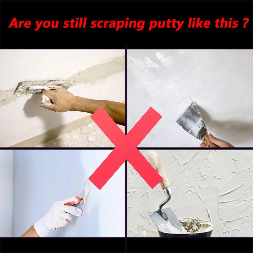 퍼티 나이프 벽 석고 도구, 건축 도구, 페인팅 마감 스키밍 블레이드, 건식 벽체 스무딩 뒤집개, 스테인리스 스틸