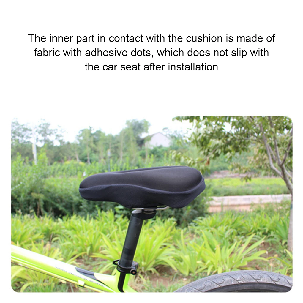 Sponge Exercise Bike Seat Cushion Non-slip Surface For Secure And Enjoyable Workout Wide